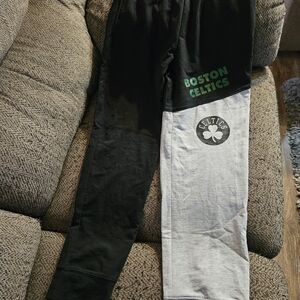 Boston Celtics Kids Sweatpants - Black and Gray